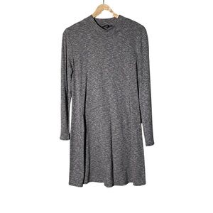 Madewell Charcoal Long Sleeve Sweater Dress